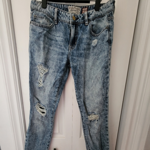 GARAGE- Size 5 Skinny Vintage Distressed Denim - Picture 1 of 8